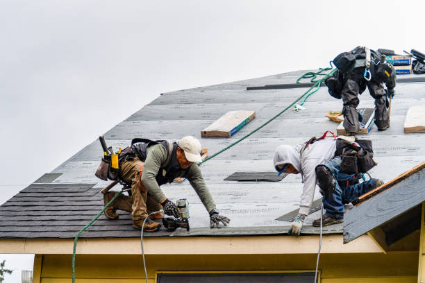 Professional Gutter Installation technician working in Abbottstown, PA